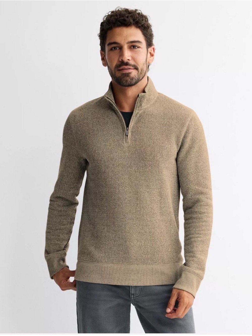 Men's Sonoma Goods For Life® Sweater Fleece Quarter Zip Pullover size M
